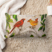 基本的な鳥-愛の歌うこと ランバークッション (ブランケット)