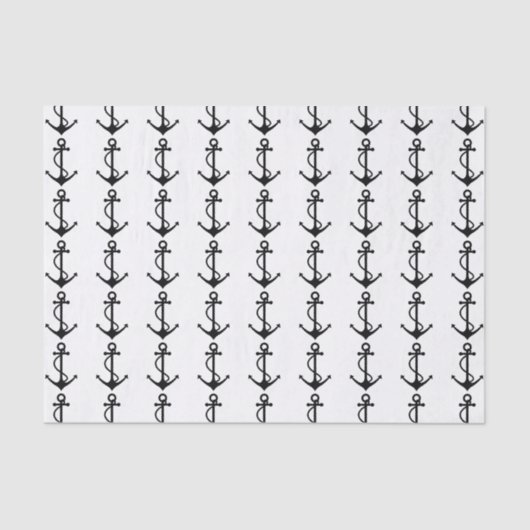 基本的な黒いいかり 薄葉紙 (正面)