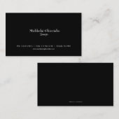 基本的な黒い弁護士または弁護士の名刺 名刺 (正面/裏面)