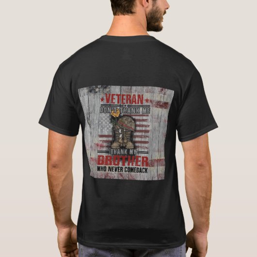 基本的な黒いTシャツ快適カジュアルで緩い Tシャツ (裏面)