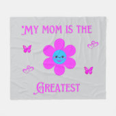 基本的な黒いTシャツ フリースブランケット (正面(横))