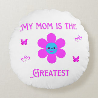 基本的な黒いTシャツ ラウンドクッション