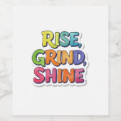 基本的な黒いTシャツ ワインラベル (シングルラベル)