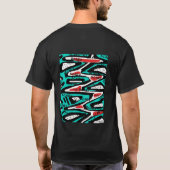 基本的な黒いTシャツ Tシャツ (裏面)