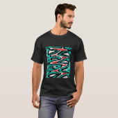 基本的な黒いTシャツ Tシャツ (正面フル)