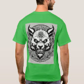 基本的な黒いTシャツ Tシャツ (裏面)