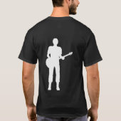 基本的な黒いTシャツ Tシャツ (裏面)