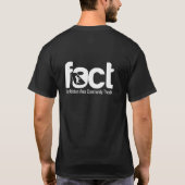 基本的な黒いTシャツ Tシャツ (裏面)