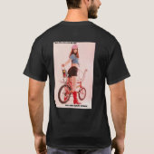 基本的な黒いTシャツ Tシャツ (裏面)