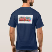 基本的な黒いTシャツ Tシャツ (裏面)