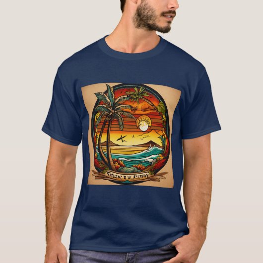 基本的な黒いTシャツ Tシャツ (正面)