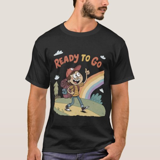基本的な黒いTシャツ Tシャツ (正面)