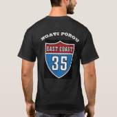 基本的な黒いTシャツ Tシャツ (裏面)