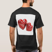 基本的な黒いTシャツ Tシャツ (裏面)