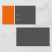 基本的な2色のオレンジ 名刺 (正面/裏面)