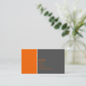 基本的な2色のオレンジ 名刺 (スタンド正面)