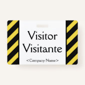 基本的な「ビジター」「ビジタンテ」バッジ バッジ (裏面)