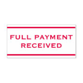 基本的な「全額お支払い頂いた」ゴム印 セルフインキングスタンプ (デザイン)