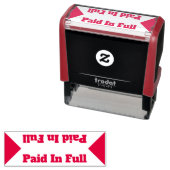 基本的な「全額で支払う」ゴム印 セルフインキングスタンプ (インサイチュ)