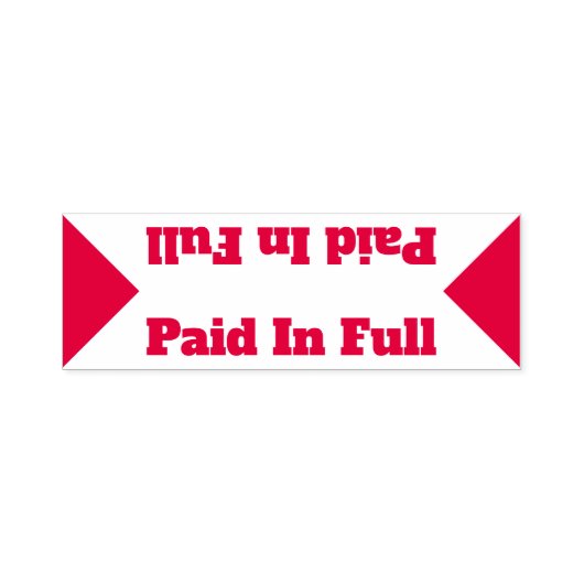 基本的な「全額で支払う」ゴム印 セルフインキングスタンプ (デザイン)