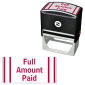 基本的な「全額を支払う」ゴム印 セルフインキングスタンプ (インサイチュ)