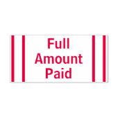 基本的な「全額を支払う」ゴム印 セルフインキングスタンプ (デザイン)