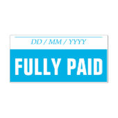 基本的な「全額支払い」ゴム印 セルフインキングスタンプ (デザイン)