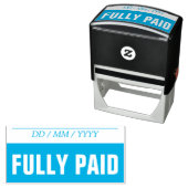 基本的な「全額支払い」ゴム印 セルフインキングスタンプ (インサイチュ)