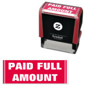 基本的な「全額支払済み」ゴム印 セルフインキングスタンプ (インサイチュ)
