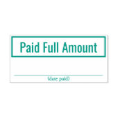 基本的な「全額支払済み」ゴム印 セルフインキングスタンプ (デザイン)