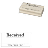 基本的な「受け取り」ゴム印 ラバースタンプ (押印)