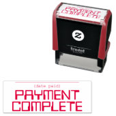 基本的な「支払い完了」ゴム印 セルフインキングスタンプ (インサイチュ)