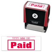 基本的な「有料」ゴム印 セルフインキングスタンプ (インサイチュ)