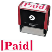 基本的な「有料」ゴム印 セルフインキングスタンプ (インサイチュ)