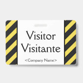 基本的な「訪問者」 「Visitante」 バッジ (裏面)