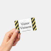 基本的な「訪問者」 「Visitante」 バッジ (手持ち)