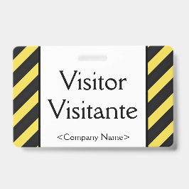 基本的な「訪問者」 「Visitante」 バッジ