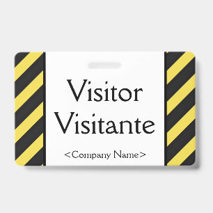 基本的な「訪問者」 「Visitante」 バッジ