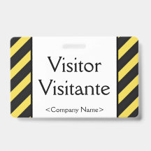 基本的な「訪問者」 「Visitante」 バッジ