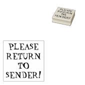 基本的な「送信者に戻って!」 ゴム印 (押印)