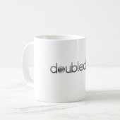 基本的なDoubledot媒体のコーヒー・マグ コーヒーマグカップ (正面左)