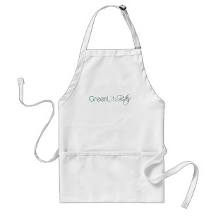 基本的なGreenLiteBitesのロゴのエプロン スタンダードエプロン