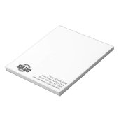 基本的なOfficeまたはBusinessロゴに関するメモ ノートパッド (回転)