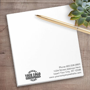 基本的なOfficeまたはBusinessロゴに関するメモ ノートパッド