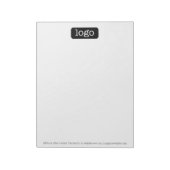 基本的なOfficeまたはBusinessロゴまたは写真 ノートパッド (回転)