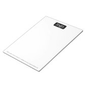 基本的なOfficeまたはBusinessロゴまたは写真 ノートパッド (アングル)