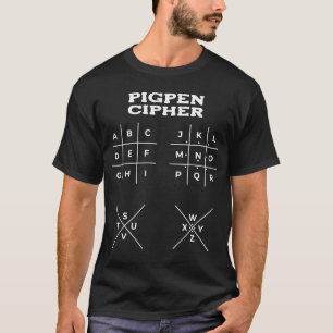 基本的なPigpen Cipher鍵(COMPLETE) Tシャツ