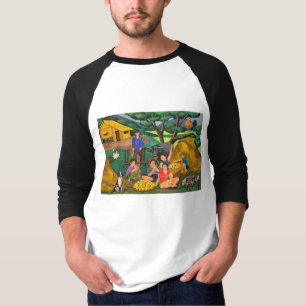 基本的なRaglan 3/4 Tシャツ