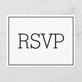 基本的なRSVPポストカード ポストカード
