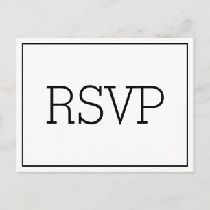 基本的なRSVPポストカード ポストカード